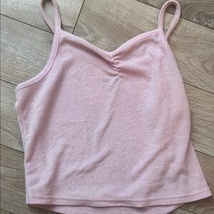 Soft Pink kids Terry Cami Top